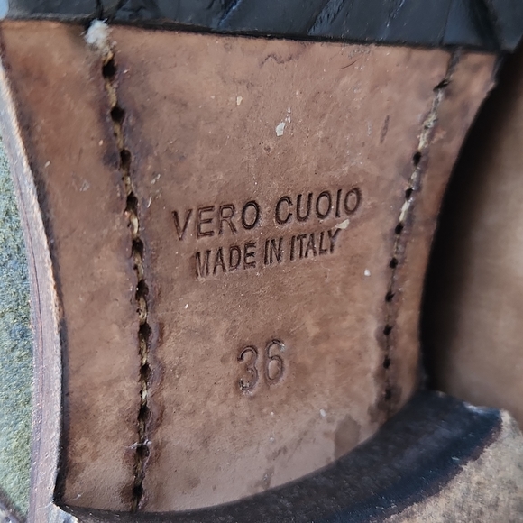 Vero Cuoio knee high suede tall boots Areaforte sz 36 - Picture 7 of 10